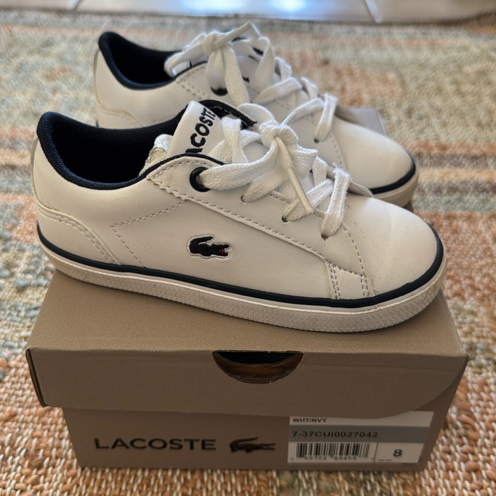 Lacoste Kids Sneakers Size:8